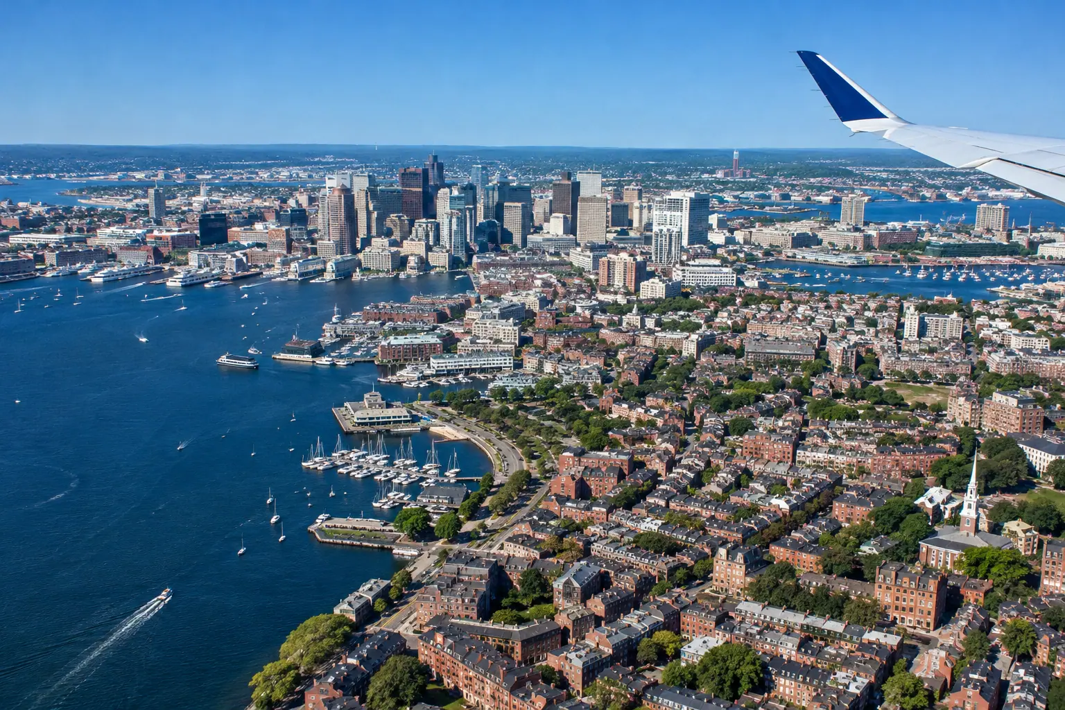 Boston from the air