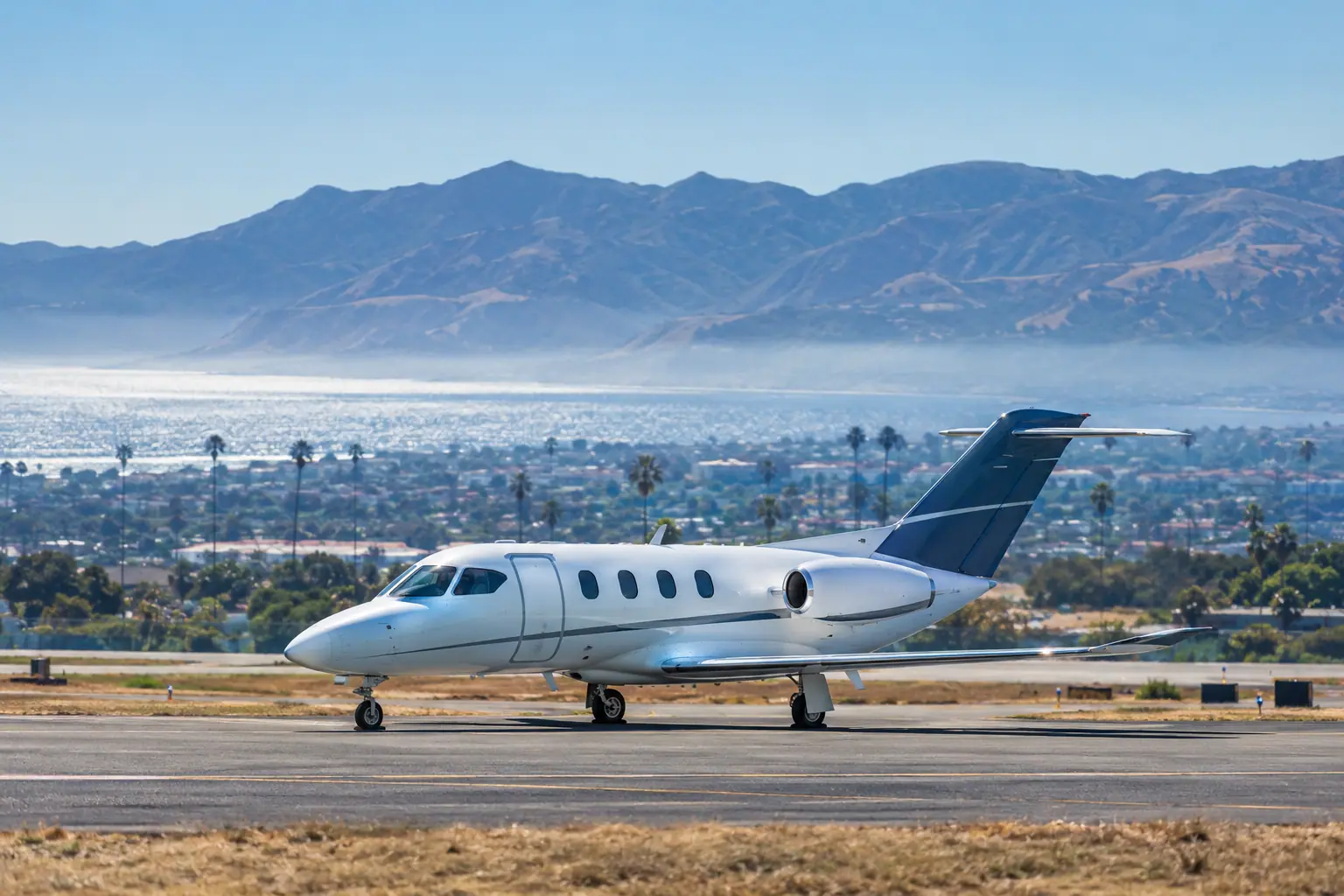 Light jet on the ramp